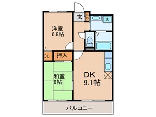 ラポール御弊島の物件間取画像